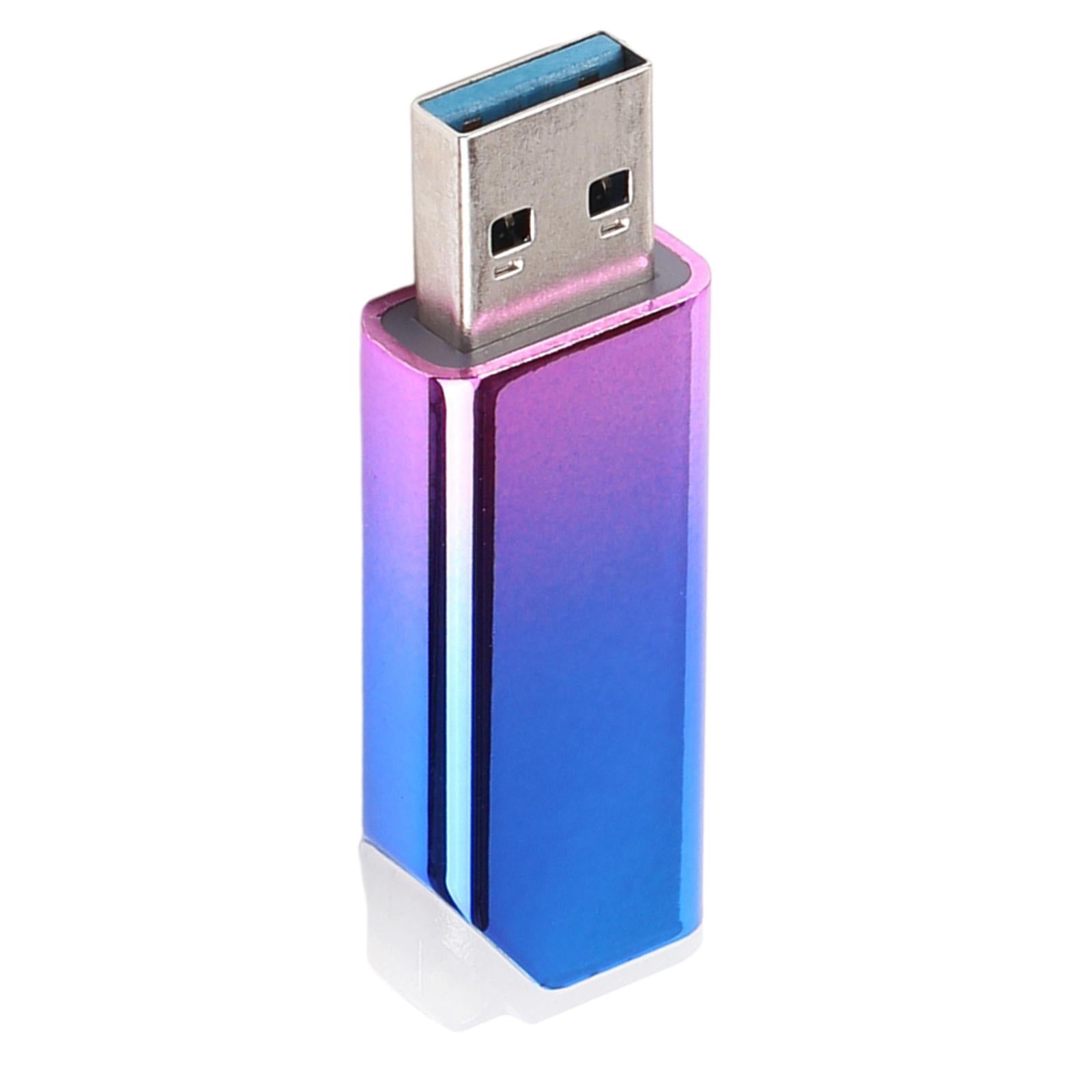 Portable USB Flash Drive USB3.0 Metal USB Memory Stick Gradient Purple 256GB