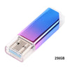 Portable USB Flash Drive USB3.0 Metal USB Memory Stick Gradient Purple 256GB