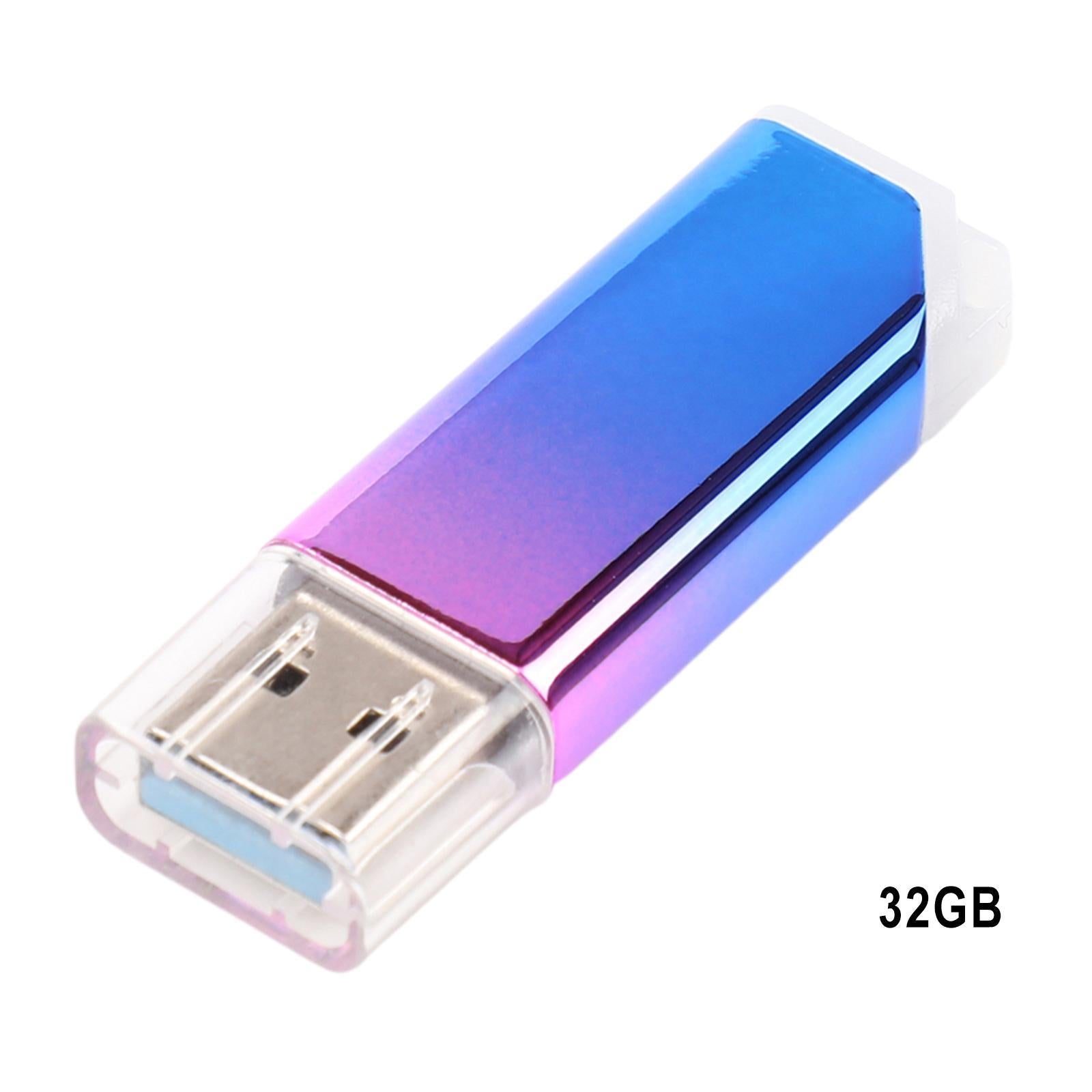 Portable USB Flash Drive USB3.0 Metal USB Memory Stick Gradient Purple 32GB