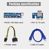 VER008C PCI-E Riser Card 6 pin PCI Express SATA Power for Bitcoin Miner