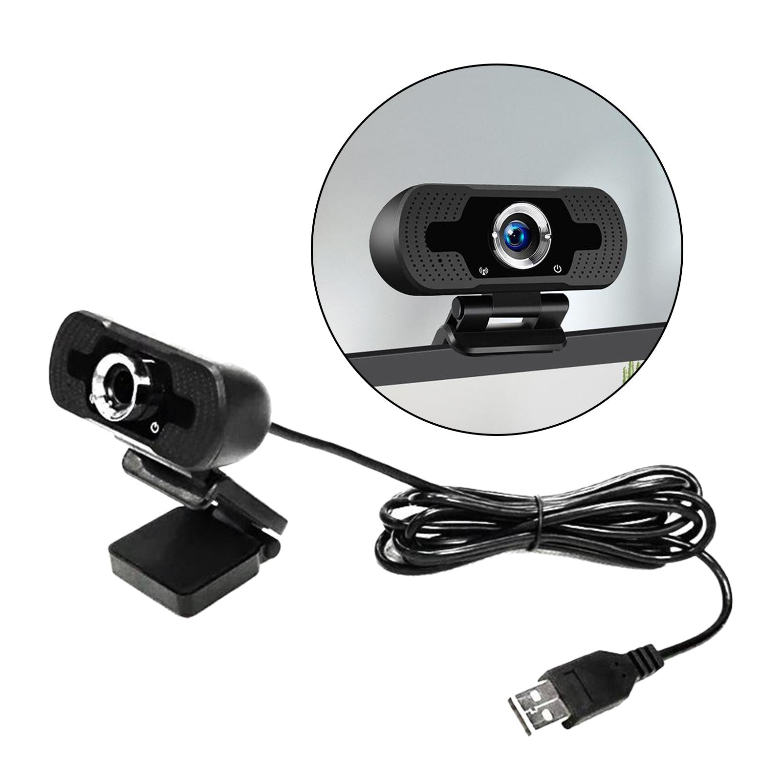 Mini Rotatable 1080P Webcam USB 2.0 Web Camera Cam 2.0M Pixels for PC Laptop