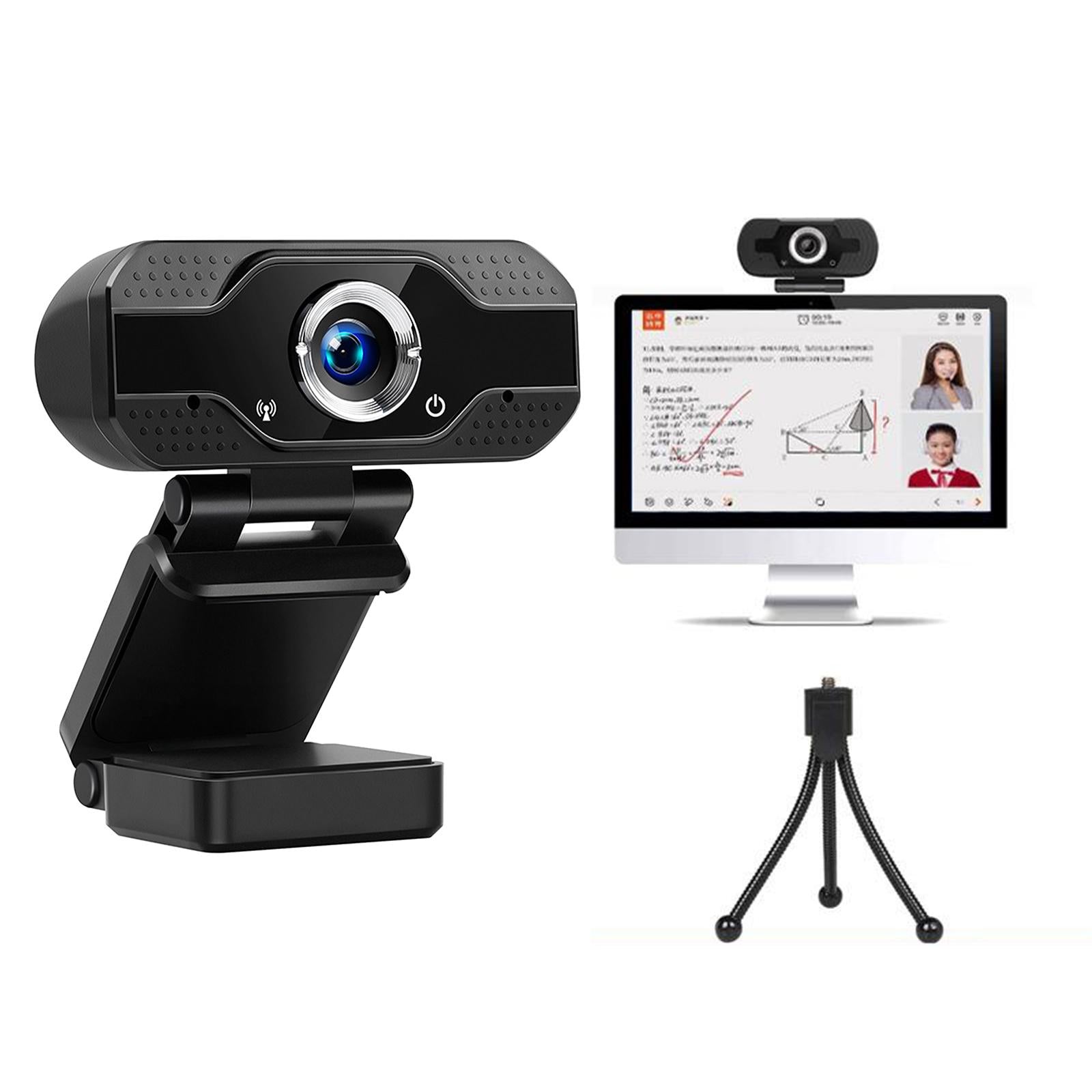 Mini Rotatable 1080P Webcam USB 2.0 Web Camera Cam 2.0M Pixels for PC Laptop