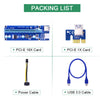 VER006C PCI-E Riser Card 6Pin SATA Power 60CM Cable SATA Power for Bitcoin