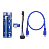 VER006C PCI-E Riser Card 6Pin SATA Power 60CM Cable SATA Power for Bitcoin