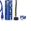 VER006C PCI-E Riser Card 6Pin SATA Power 60CM Cable SATA Power for Bitcoin