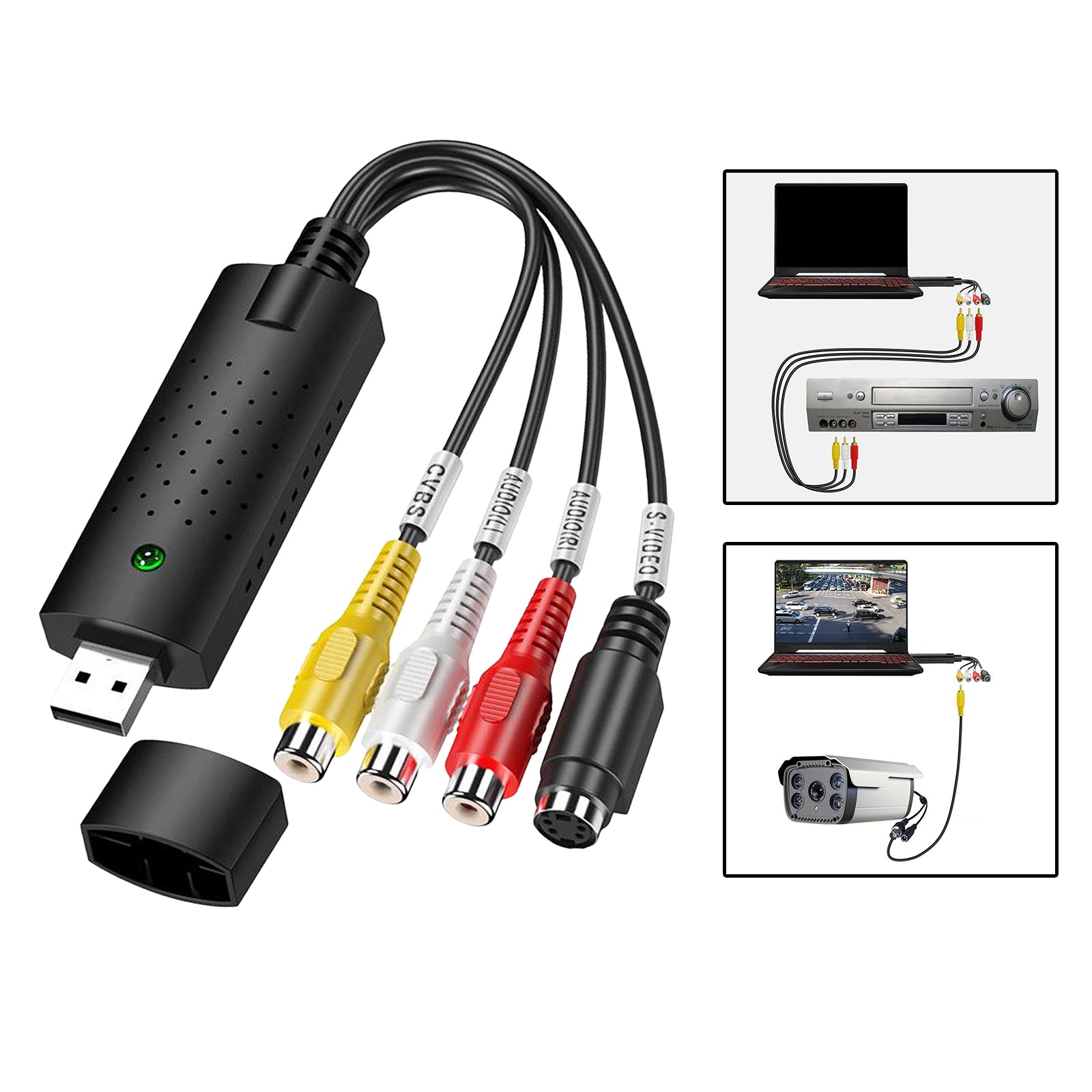 Portable Easy to Use HD Recording Video Capture Card Device VHS To DVD for