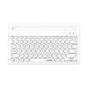 Gaming 2.4G Wireless BT Dual-mode Keyboard 79 Keys Retro Round Key Plug&play White