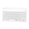 Gaming 2.4G Wireless BT Dual-mode Keyboard 79 Keys Retro Round Key Plug&play White