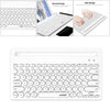 Gaming 2.4G Wireless BT Dual-mode Keyboard 79 Keys Retro Round Key Plug&play White