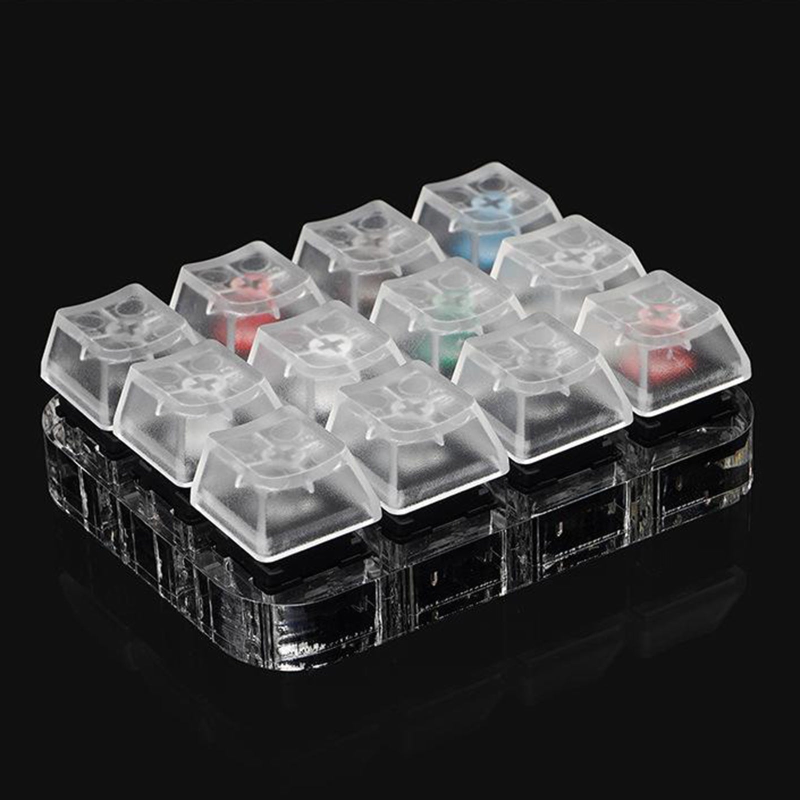 3x4 12 Cherry MX Mechanical 12 Key Switch Tester Testing Translucent Keycaps