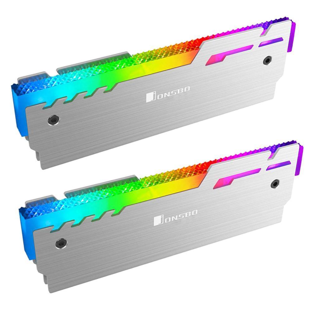 Aluminum Alloy RGB Memory RAM Cooler Radiator Automatic Light Effect for PC