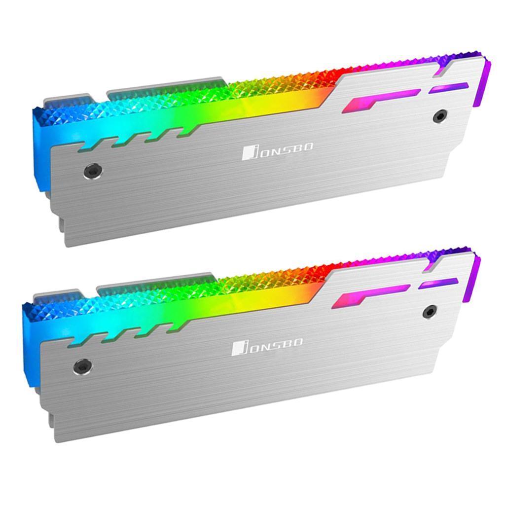 Aluminum Alloy RGB Memory RAM Cooler Radiator Automatic Light Effect for PC