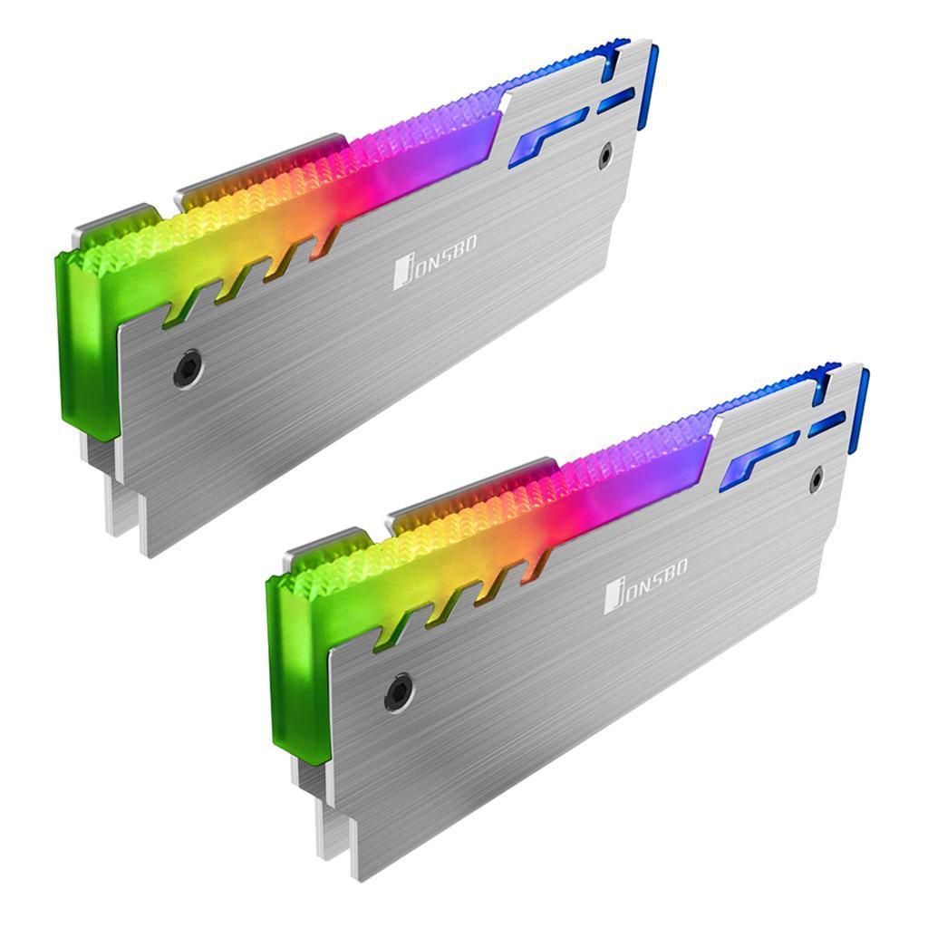 Aluminum Alloy RGB Memory RAM Cooler Radiator Automatic Light Effect for PC