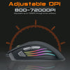 Computer Wired Gaming Mouse 7200 DPI Optical Mice RGB Backlit Pro Gamer