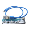 PCI-E Riser Card 008s 4Pin SATA 6PIN 1x to 16x Adapter Card USB3.0 Extender