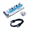 PCI-E Riser Card 008s 4Pin SATA 6PIN 1x to 16x Adapter Card USB3.0 Extender