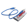 PCI-E Riser Card 008s 4Pin SATA 6PIN 1x to 16x Adapter Card USB3.0 Extender