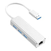 USB 3.0 Gigabit Ethernet Network Adapter 1000Mbps USB Adapter Laptop Silver