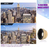 2-in-1 Phone Camera Lens Macro / Wide Angle Lens Clip Carry Pouch Gold