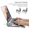 Portable 11-15inches Tablets Cooling Stand Humanized Design Silver