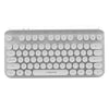 Portable Mini Multifunction 2.4G Wireless Bluetooth Keyboard for Laptop white