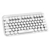 Portable Mini Multifunction 2.4G Wireless Bluetooth Keyboard for Laptop white