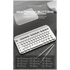 Portable Mini Multifunction 2.4G Wireless Bluetooth Keyboard for Laptop white