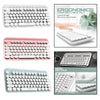 Portable Mini Multifunction 2.4G Wireless Bluetooth Keyboard for Laptop white