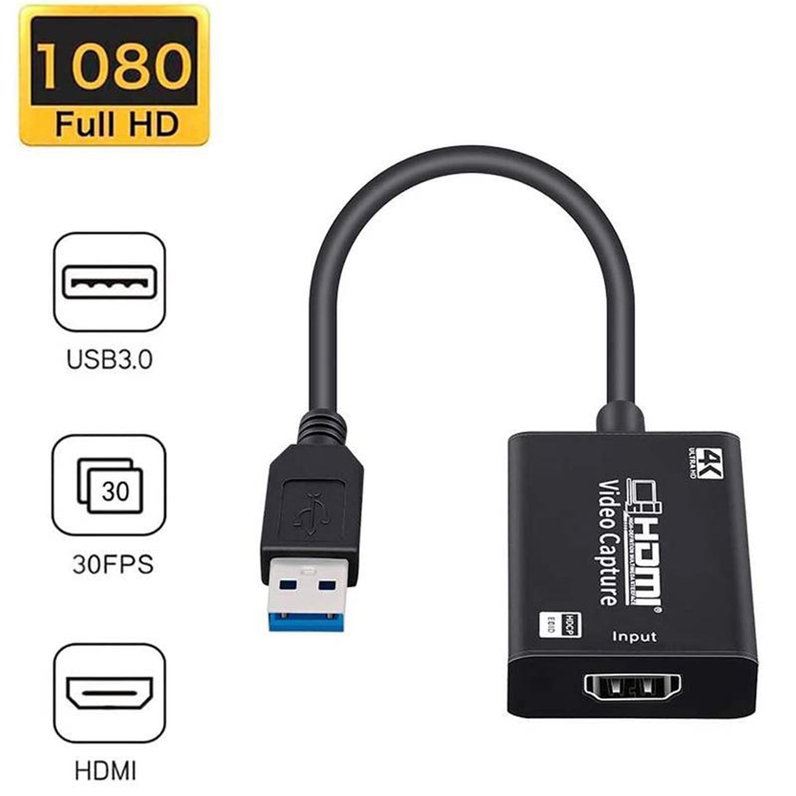 HDMI to USB Video Capture Card HD Grabber Recorder for Live Streaming Device