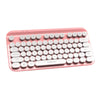 Portable Mini Multifunction 2.4G Wireless Bluetooth Keyboard for Laptop pink