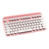 Portable Mini Multifunction 2.4G Wireless Bluetooth Keyboard for Laptop pink