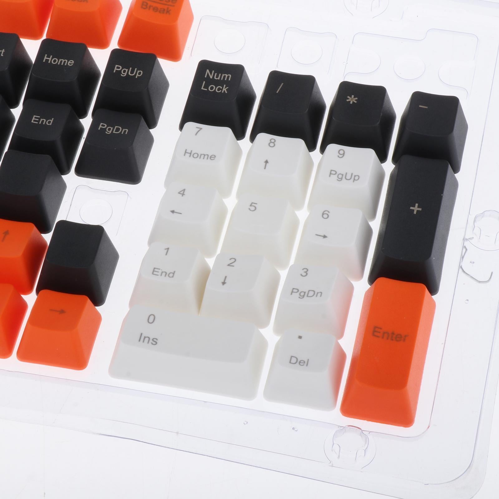 PBT 104 Keycaps Set DIY For Most Mechanical Keyboard Relieve Fatigue Style 2