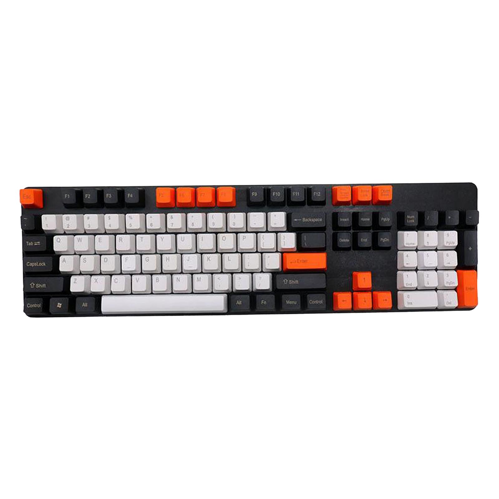 PBT 104 Keycaps Set DIY For Most Mechanical Keyboard Relieve Fatigue Style 2