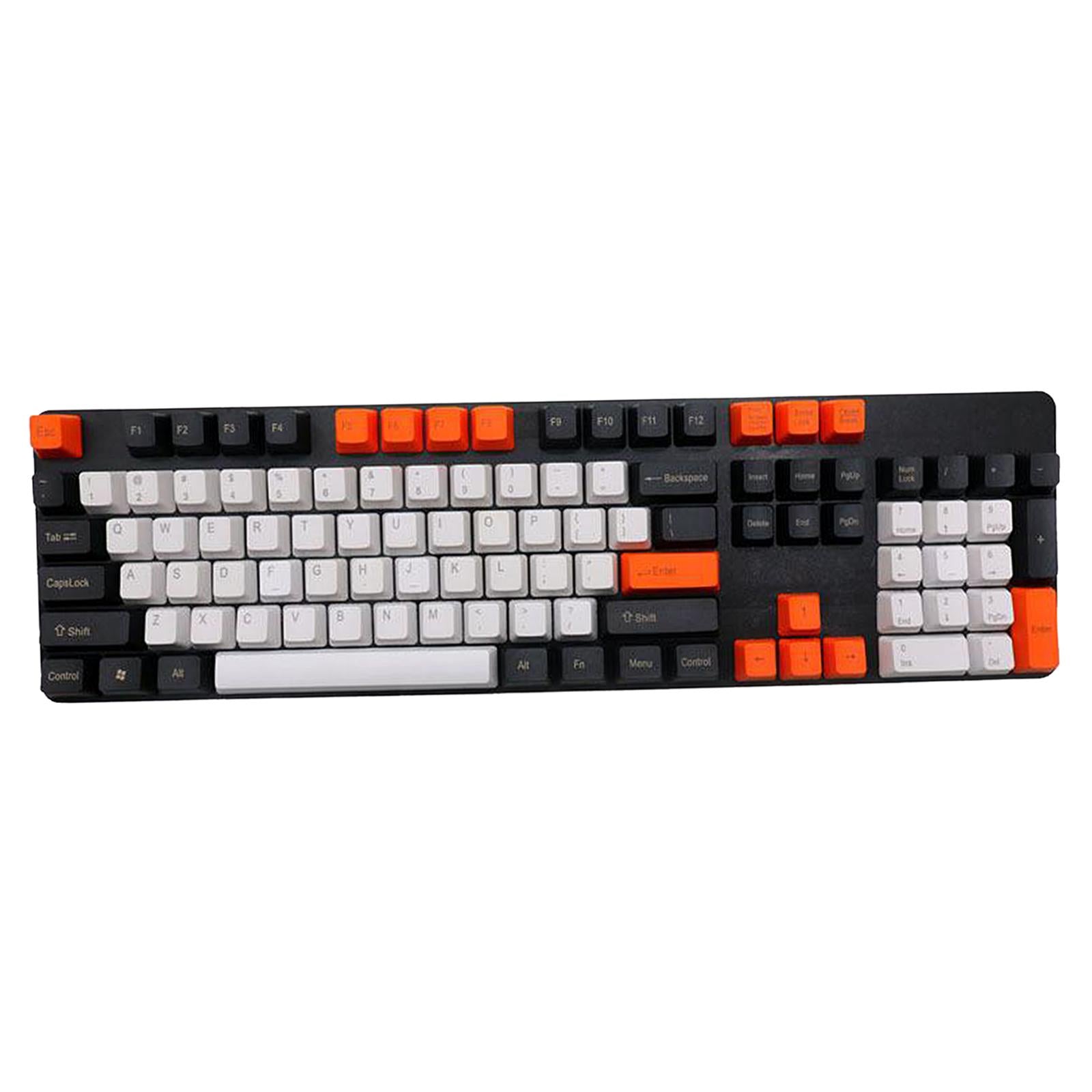 PBT 104 Keycaps Set DIY For Most Mechanical Keyboard Relieve Fatigue Style 2