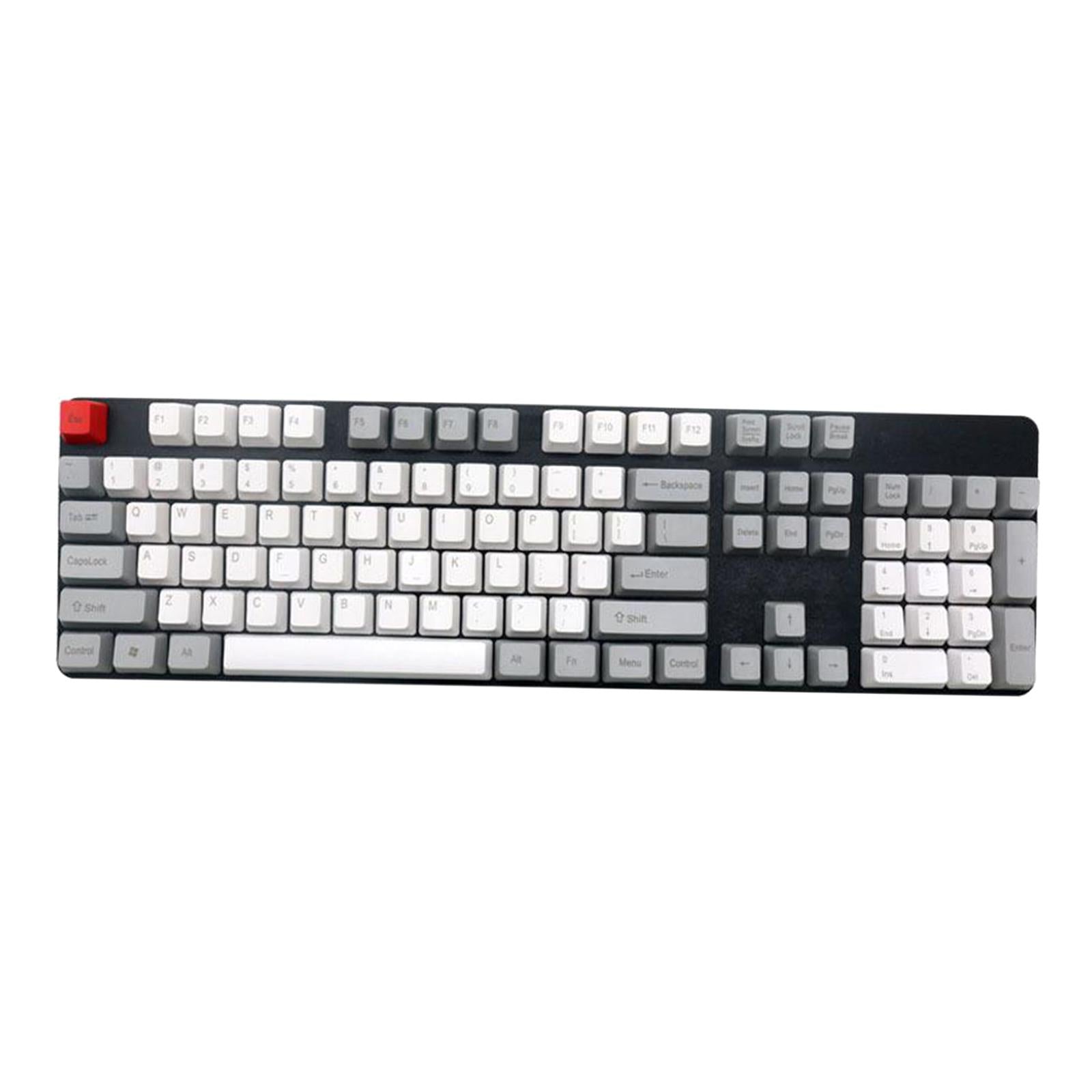 PBT 104 Keycaps Set DIY For Most Mechanical Keyboard Relieve Fatigue Style 1