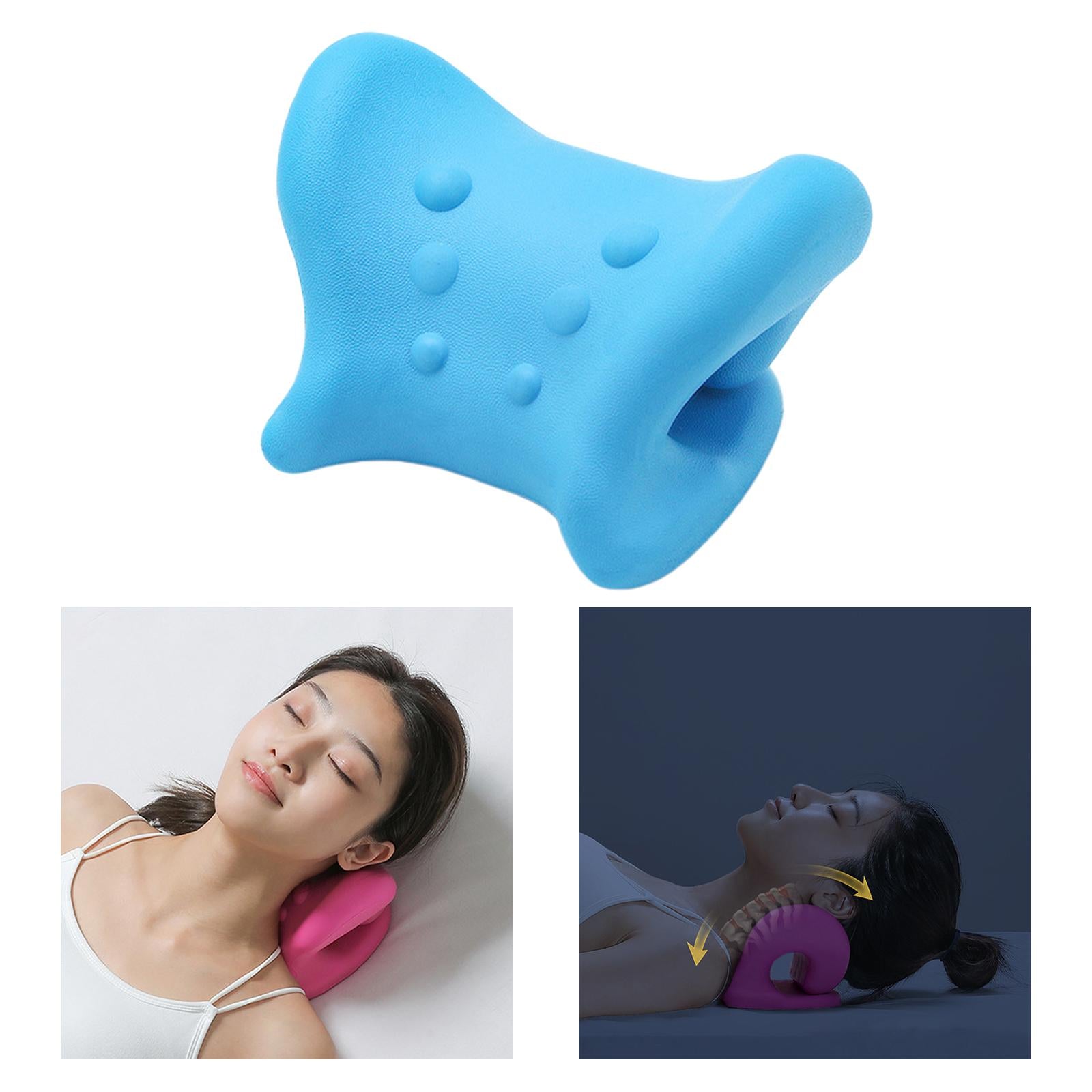 Neck Shoulder Relaxer for Pain Relief Stretcher Massager 6 Point Blue