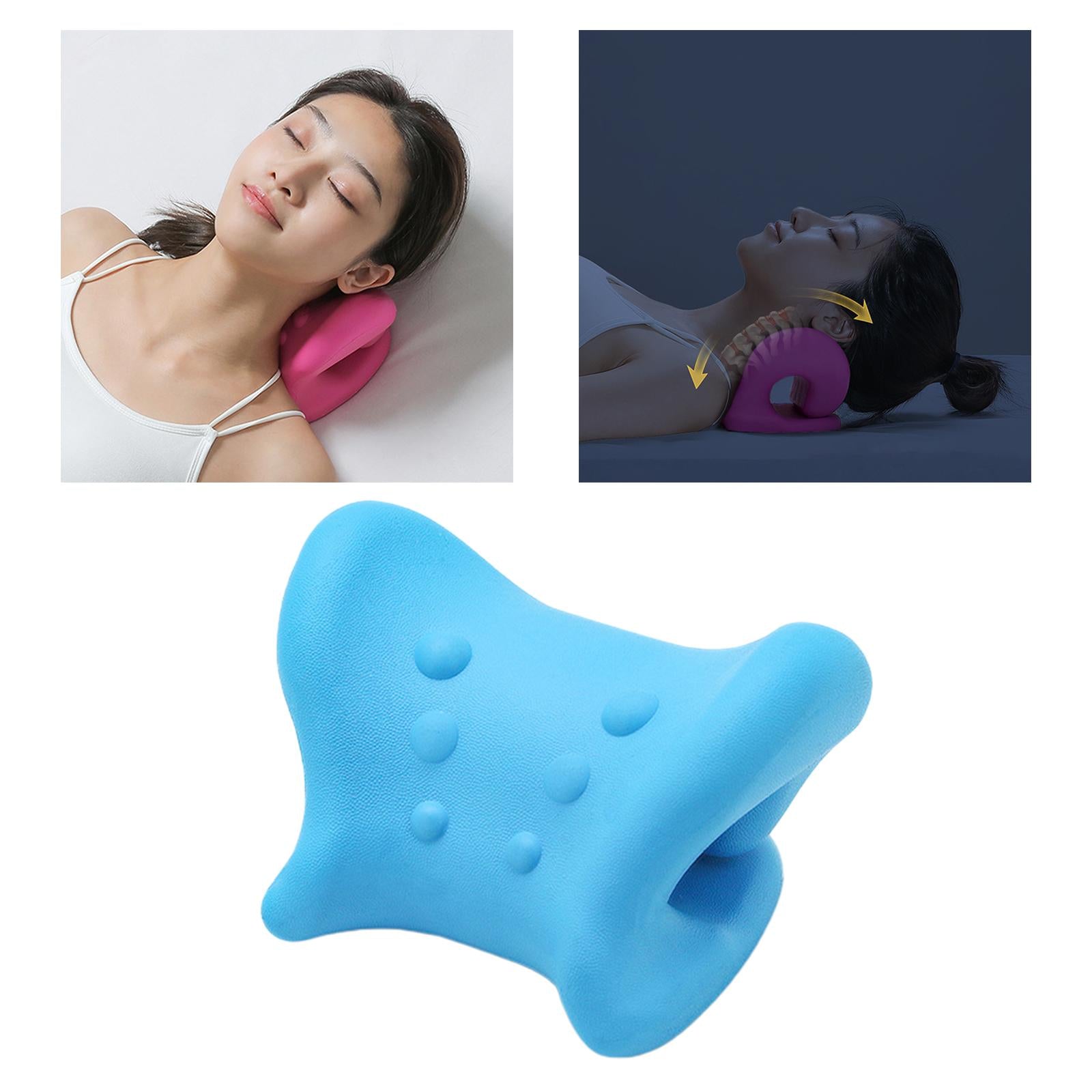 Neck Shoulder Relaxer for Pain Relief Stretcher Massager 6 Point Blue