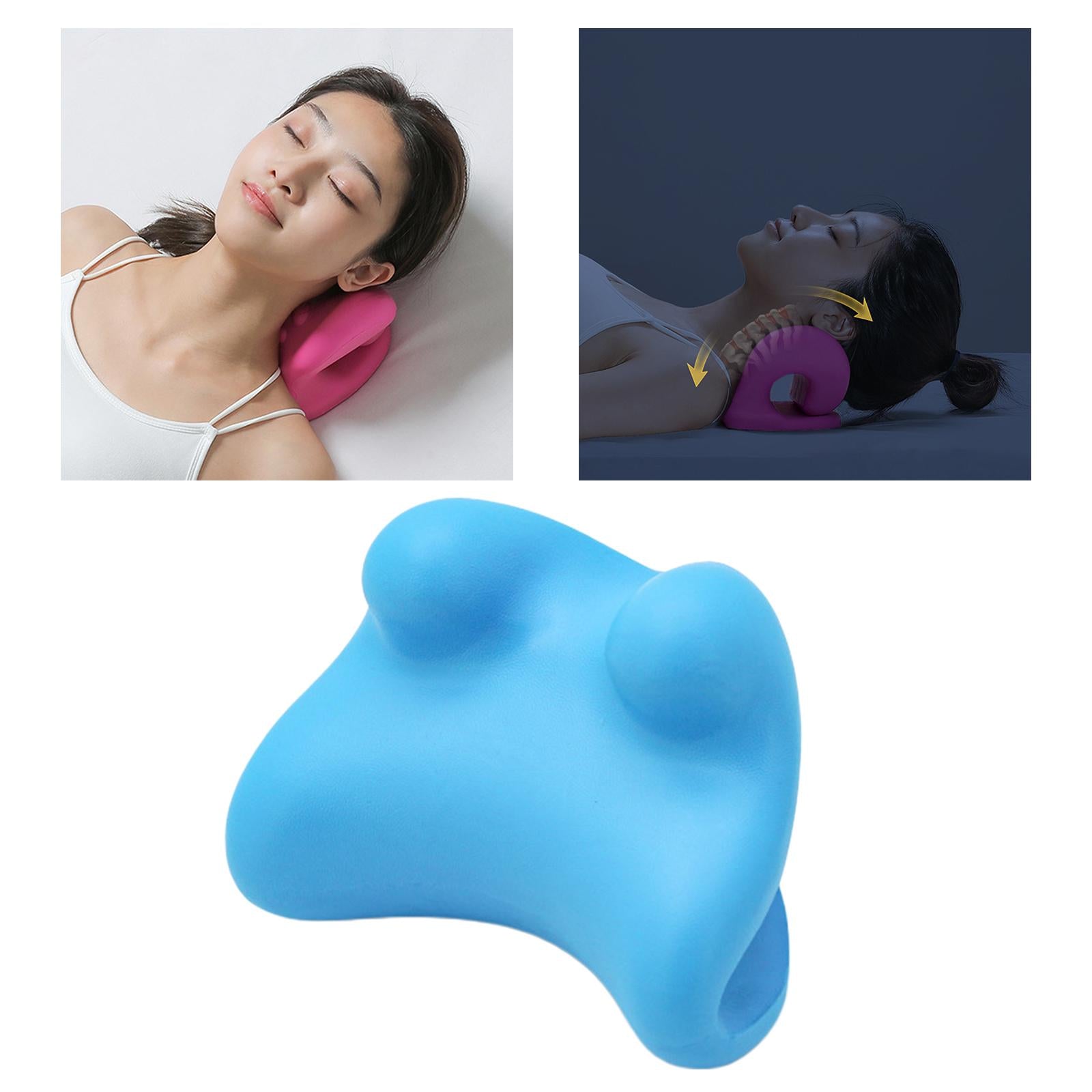 Neck Shoulder Relaxer for Pain Relief Stretcher Massager 2 Point Blue