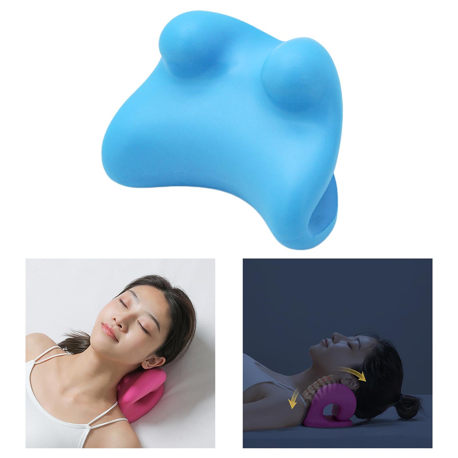 Neck Shoulder Relaxer for Pain Relief Stretcher Massager 2 Point Blue