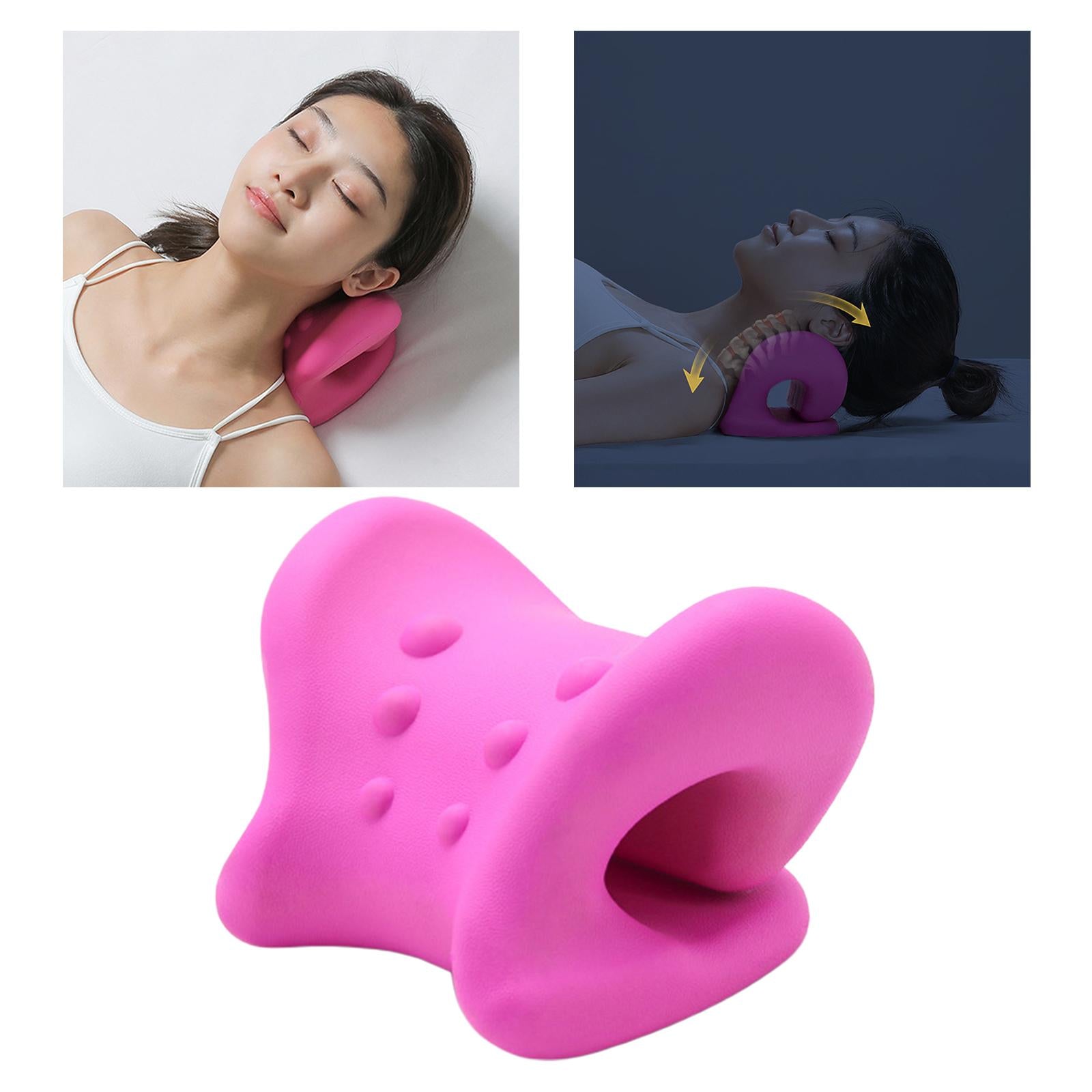 Neck Shoulder Relaxer for Pain Relief Stretcher Massager 6 Point Red