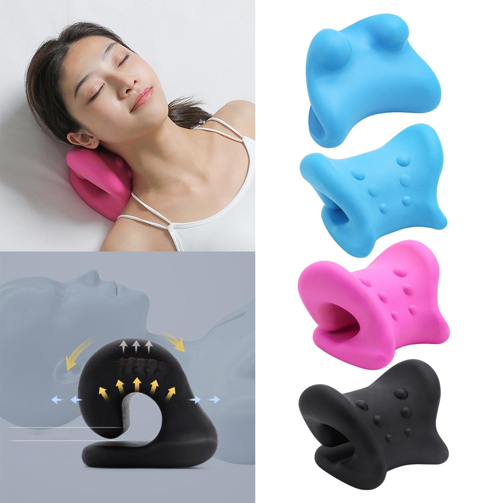 Neck Shoulder Relaxer for Pain Relief Stretcher Massager 6 Point Black