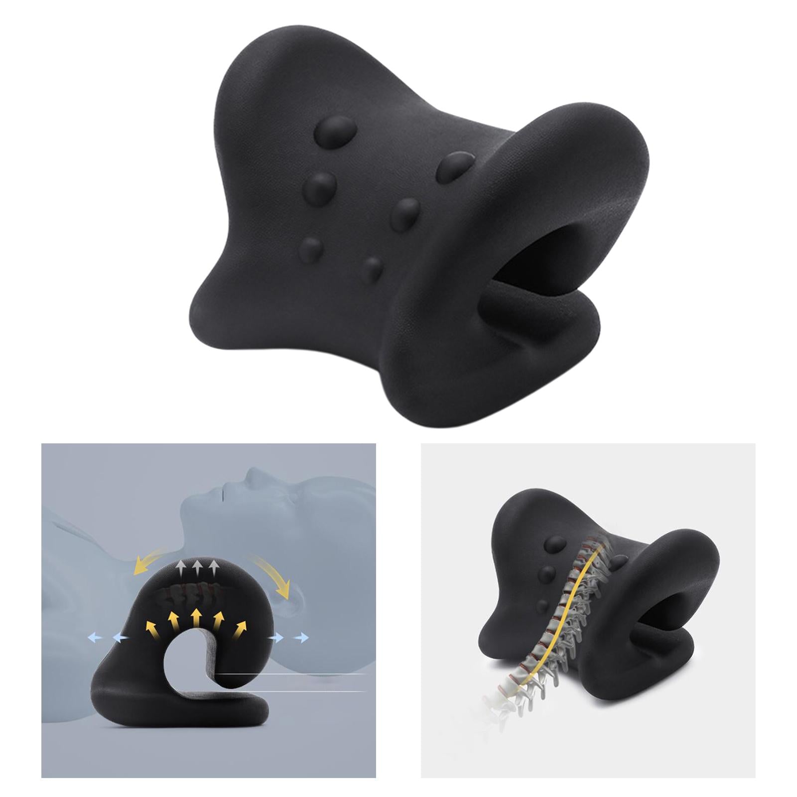 Neck Shoulder Relaxer for Pain Relief Stretcher Massager 6 Point Black