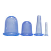 Silicone Cupping Cups Salon Home Eye Back Leg Message &Storage Bag Blue