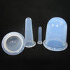 Silicone Cupping Cups Salon Home Eye Back Leg Message &Storage Bag Clear