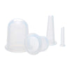 Silicone Cupping Cups Salon Home Eye Back Leg Message &Storage Bag Clear