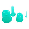 Silicone Cupping Cups Salon Home Eye Back Leg Message &Storage Bag Green