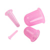 Silicone Cupping Cups Salon Home Eye Back Leg Message &Storage Bag Pink