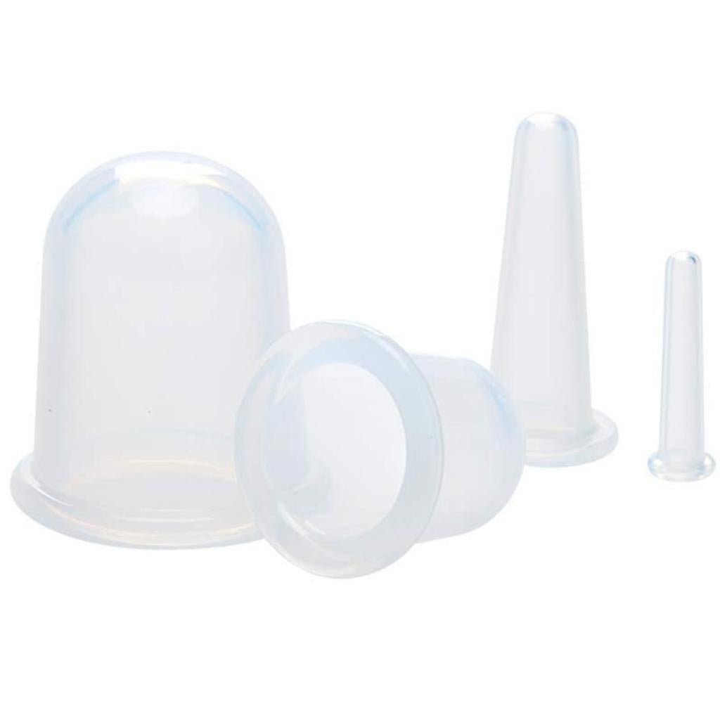 5pcs/Set Massage Roller Cupping Cups Eye Back Leg Full Body Message Clear