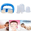 5pcs/Set Massage Roller Cupping Cups Eye Back Leg Full Body Message Clear