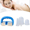 5pcs/Set Massage Roller Cupping Cups Eye Back Leg Full Body Message Clear